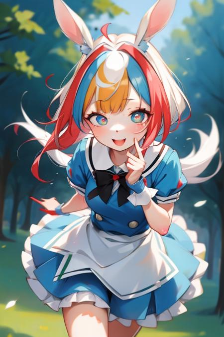 00026-3309154523-two-tone hair, unusual pupils, bunny ears, alice in wonderland, running, _D, clenched hands, masterpiece, best quality.png